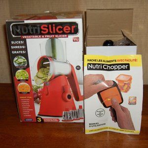 Nutri Slicer, and Nutri Chopper, by Emson